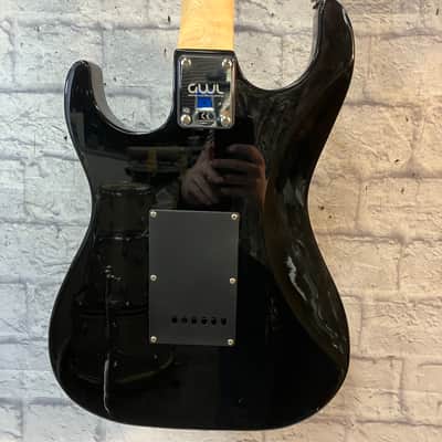 GWL George Washburn Lyon Black Stratocaster Style Guitar (With Gig Bag) image 5