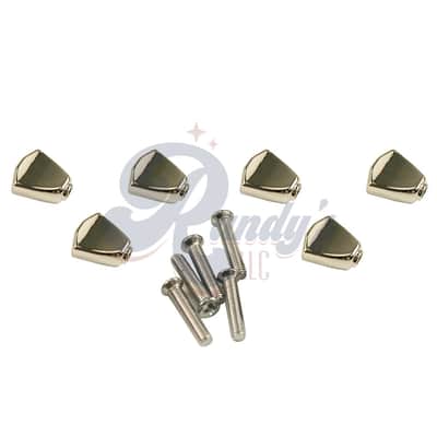 Kluson Replacement Tuner Buttons for Contemporary Diecast Series (6-Pack) Keystone - Fits Gibson® CLOSEOUT-Gold - KTMB04G - Gold image 4