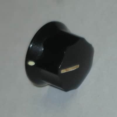 ONE litely relic'd MXR large (standard size) black plastic knob with white position line & dot, Push-On Style ECB134 (NO set screw) & ONE litely relic'd MXR Knob Cover (Foot Turner) ECB131 - from late 2000s image 14