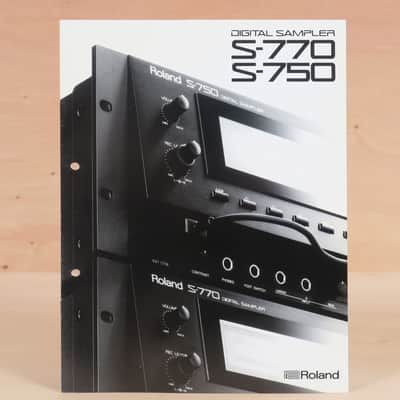 Roland S-750 / S-770 Digital Sampler original brochure