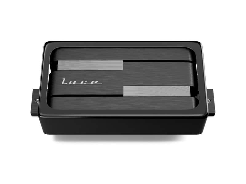Lace Alumitone Humbucker w/ trim ring - black anodized image 1