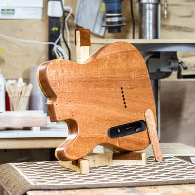 Spalted Maple Tele Body / Spalted Maple & Mahogany Tele image 6