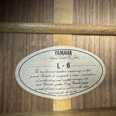 Yamaha L6 Solid Top Dreadnought w/Hard Case - 1982 image 23