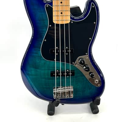 Fender Player Jazz Bass Plus Top with Maple Fretboard 2022 - Blue Burst image 1