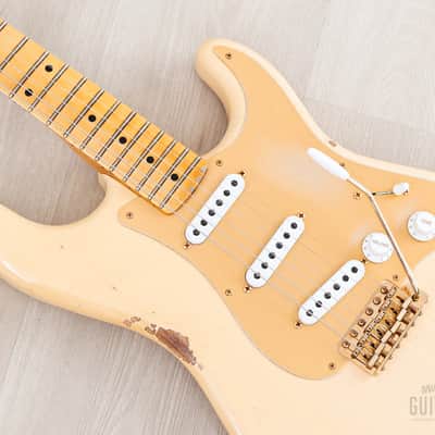 2023 Fender Custom Shop Limited Edition ‘55 Bone Tone Stratocaster Relic Aged Honey Blonde, Mary Kaye w/ Case, CoA image 7