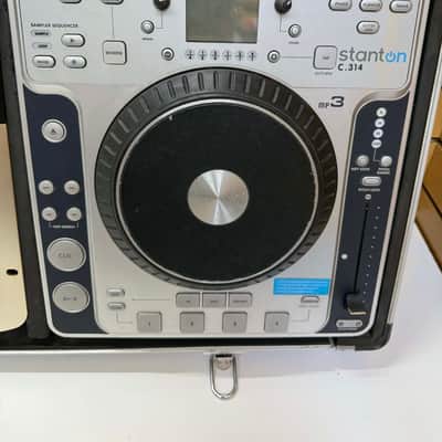 Stanton C.314 Tabletop CD Player MP3 x 2 + Numark Pro SM-1 Mixer w/ Case 2006 - Silver image 5