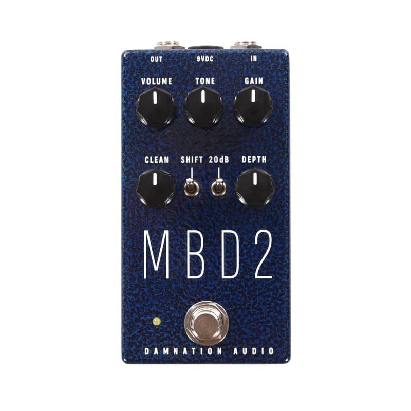 Damnation Audio MBD-2 MOSFET Bass Distortion Blue Hammertone (CME Exclusive) image 1