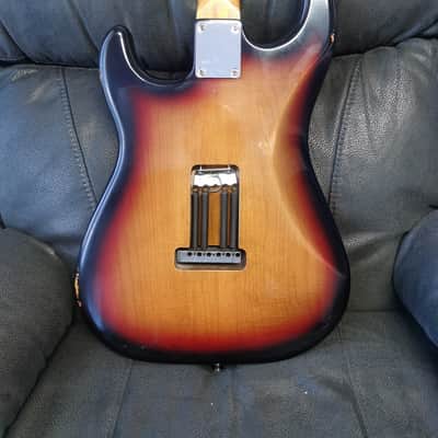 60's Stratocaster 2pcs Alder Body Birdseye Maple Neck RW fretboard Non Fender Customshop image 10
