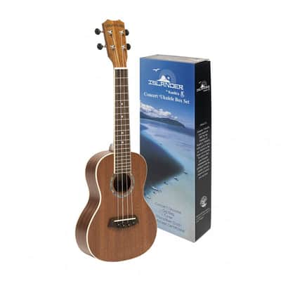 Islander PAT-BOX Traditional "Reforest Hawaii" Mahogany Top Okume Neck 4-String Concert Ukulele w/Bag & Tuner image 2