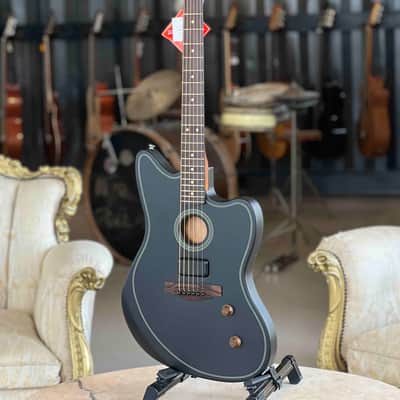 Fender Acoustasonic Standard Jazzmaster - Matte Black image 1