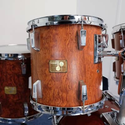 Sonor Signature Horst Link 18" - 10" - 12" - 14" Heavy Shells Bubinga drumkit from 1980's image 8