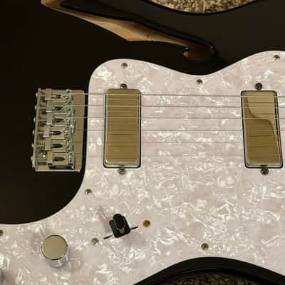SUPER RARE! 2010-2012 Fender Japan TL72/DP/MB Thinline Dimarzio Mini Humbucker Pickups FSR Black MIJ image 5