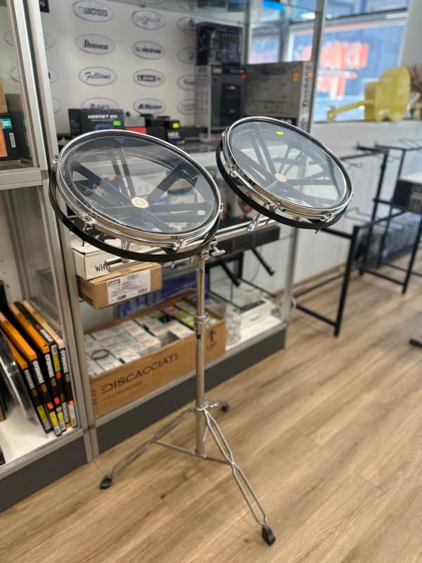 Percussion Plus 2x Roto-Toms & Stand (12", 14") image 1