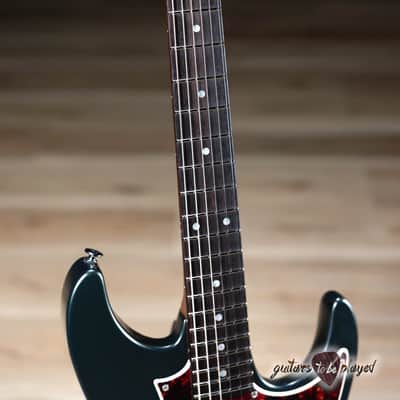 Ibanez AZ2204N Prestige HSS Guitar w/ Case – Ivy Green Metallic Flat image 4