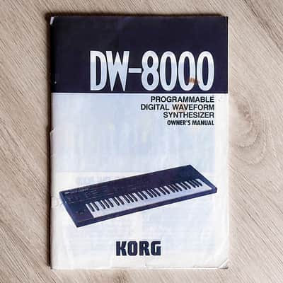 Korg DW-8000 // Original Manual // ENGLISH