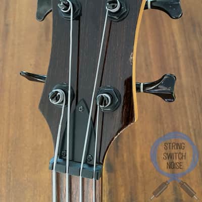 BC Rich Mockingbird Bass, Japan Edition, Black Flame Burst, 2000s image 8