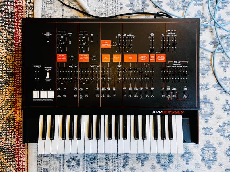 ARP 2823 Odyssey Mark III Monophonic Analog Synthesizer 1979 - 1981 - Black / Orange image 1