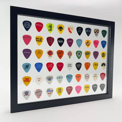 Plectrum Spectrum ™ 11" x 14" Guitar Pick Display Frame CLEAR- HOLDS 54 Guitar Picks FRAME INCLUDED image 3