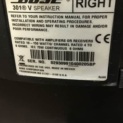 Bose 301 Series V Direct/Reflecting Speaker System, Pair, Black image 8