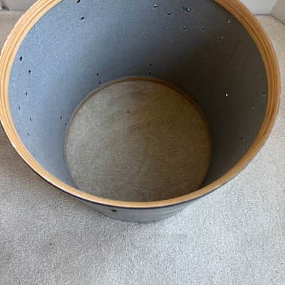 Rogers Vintage Floor Tom Drum Shell Project 16” x 16” 70s image 10