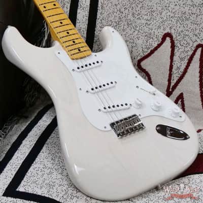 Fender Custom Shop Vintage Custom '55 1955 Hardtail Stratocaster Time Capsule Package Aged White Blonde 7.30 LBS image 8