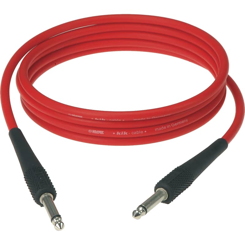 Klotz Instrument Cable 6m red KIK, KIK6,0PP RT - Instrument Cable image 1