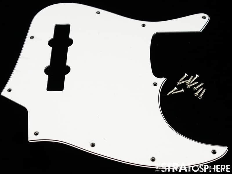 Fender Geddy Lee Jazz Bass White 3 Ply PICKGUARD Bass Guitar Parts image 1