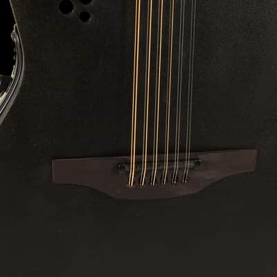 Ovation 2058TX-5-G Pro Series Elite TX 12-String Deep Contour Acoustic-Electric Guitar Textured Black image 12