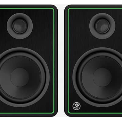 Pair Mackie CR5-XBT 5" Powered Studio Monitors w/ Bluetooth+Desk Stands+Cables image 2