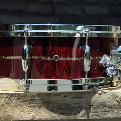 Tama Star Bubinga Dark Red Cordia Snare 14x5.5 image 9