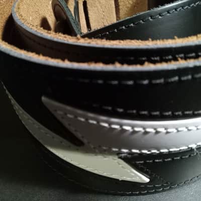 Perris leathers ltd Lightning leather strap 2015 - Black / White image 5