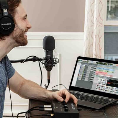 M-Audio M-TRACK DUO 2-Ch USB Audio Recording Interface w Preamp & Phantom Power image 9