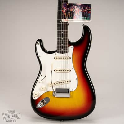 1967 Fender Stratocaster Left-Handed Sunburst with tag image 6