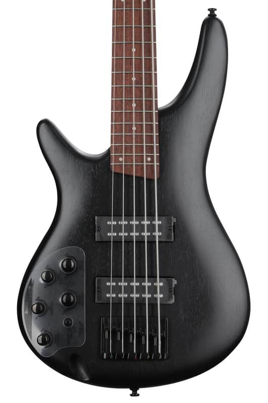 Ibanez Standard SR305EBL Left-handed Bass Guitar - Weathered Black image 1