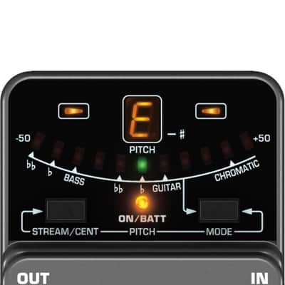 Behringer Chromatic Tuner Tu300 Accordatore A Pedale Per Chitarra E Basso image 4
