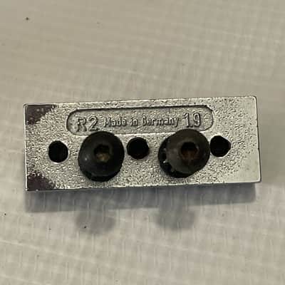 1980's Era Original Floyd Rose Made in Germany Chrome Tremolo Bridge Vibrato Set (R2 Nut & Retainer Bar) image 9