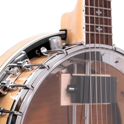 Gold Tone 6-String Deluxe Banjitar Bell Brass Tone Ring & Pickup with Hard Case image 4