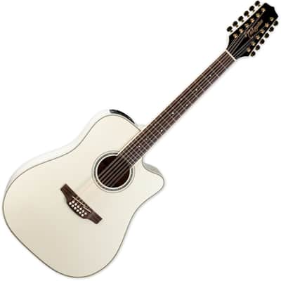 Takamine GD37CE-12 String Acoustic Electric Guitar Pearl White image 1