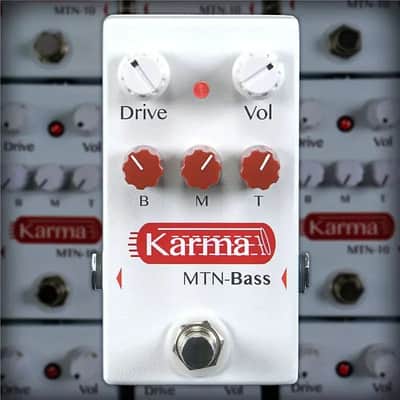 Karma Guitar Amps MTN-BASS Overdrive Distortion Bass Effect Pedal image 2