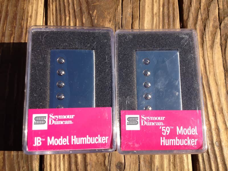 Seymour Duncan SH-4 JB Bridge & SH-1N 59 Neck 4 Conductor NICKEL Pickup Set image 1