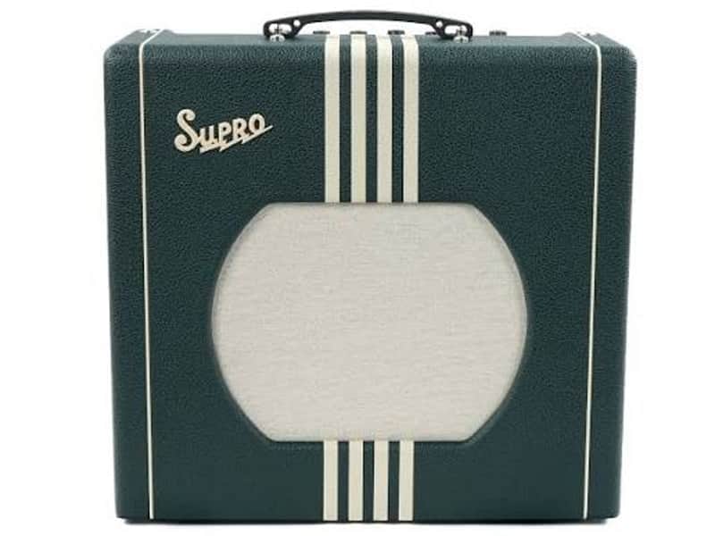 Supro Delta King 12 Emerald Green Cream image 1