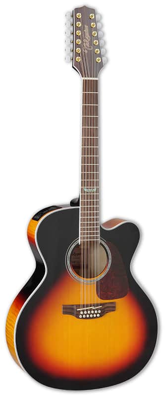 Takamine GJ72CE-12 BSB Gloss Brown Sunburst image 1