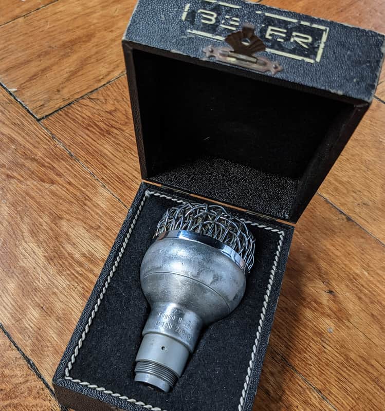 W/ demo video: Rare 1940s Beyer M19 b dynamic omni studio microphone - fully working image 1