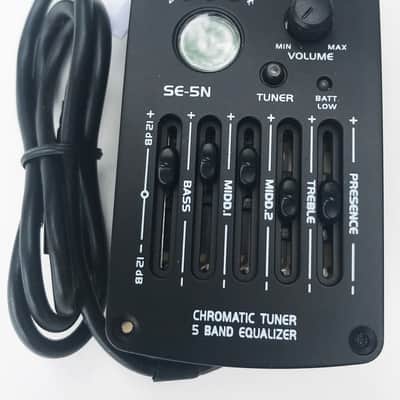 SE‑5N 5 Band EQ Equalizer Pickup Tuner for Acoustic Guitar Accessory Kit image 2