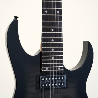 Ibanez Gio RG7221QA 7-String Electric Guitar Transparent Black Sunburst image 3