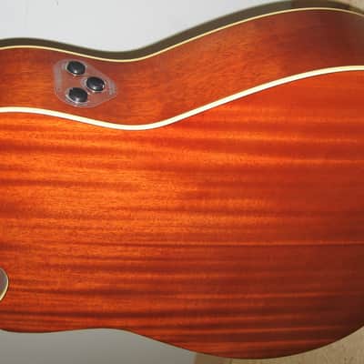 Yamaha FGC-TA TransAcoustic Cutaway Acoustic Electric Dreadnought Guitar - Natural image 8