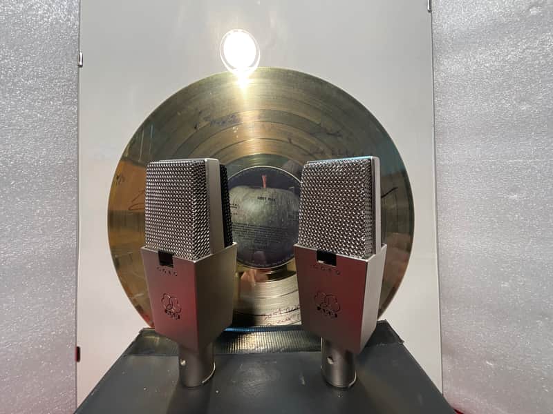 AKG EB414  PAIR MIKROFON CK12. BRASS VINTAGE image 1