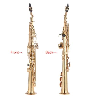 Brass Straight Soprano Bb B Flat Sax Saxophone image 5