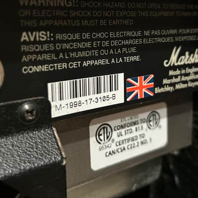 1998 Marshall JCM 600 Model 601 60-Watt 1x12 Guitar Combo - Black, Killer Tube Amp Combo, Made In England ! image 5