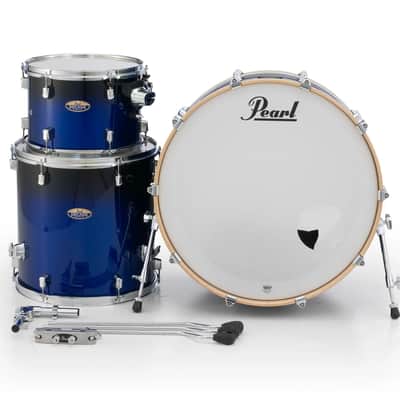 Pearl Decade Maple Kobalt Blue Fade Kit 24x14, 13x9, 16x16 3pc Shell Pack Drum Set Authorized Dealer image 2